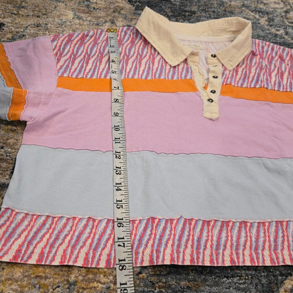 Free People 'We The Free' Mixed Print Cropped Bella Tee - Picture 8 of 8